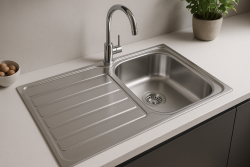 Franke Spark SKX 611 rvs spoelbak opbouw met afdruip 86x50cm 101.0315.545