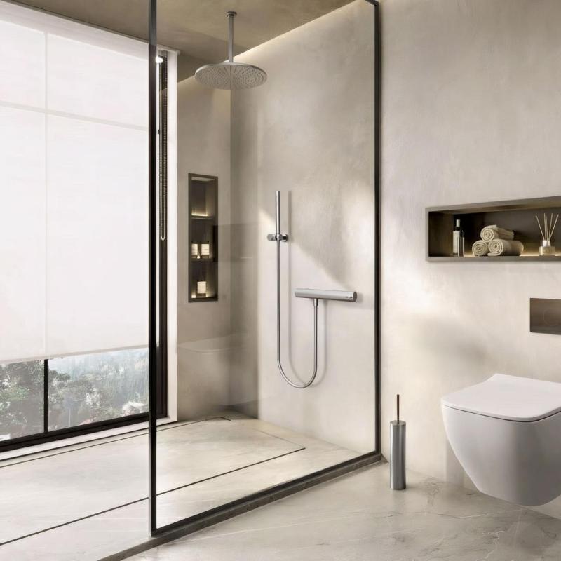 Waterevolution Flow douchethermostaat met douchegarnituur RVS T140TIE