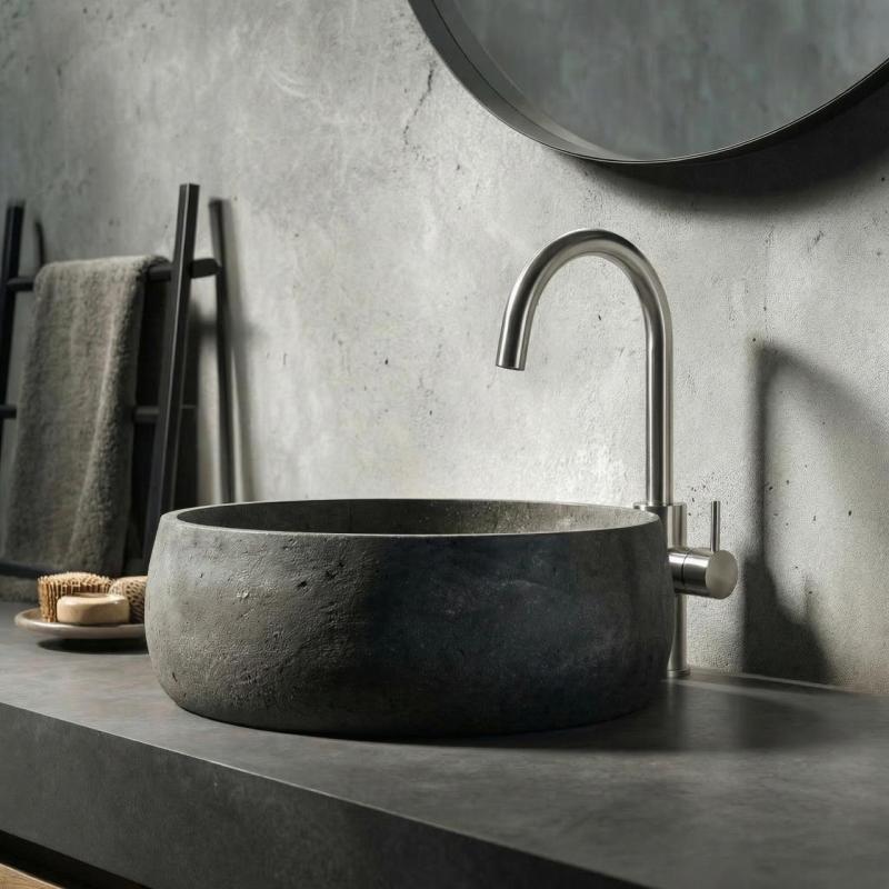 Waterevolution Flow wastafelkraan hoog model RVS T1121FUIE