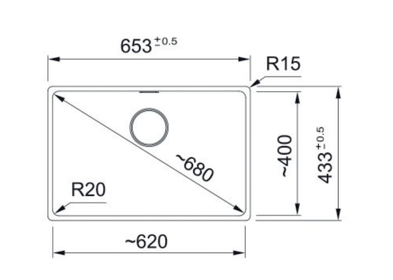 Franke Maris MRG 110-62 Fragranite Onyx spoelbak onderbouw