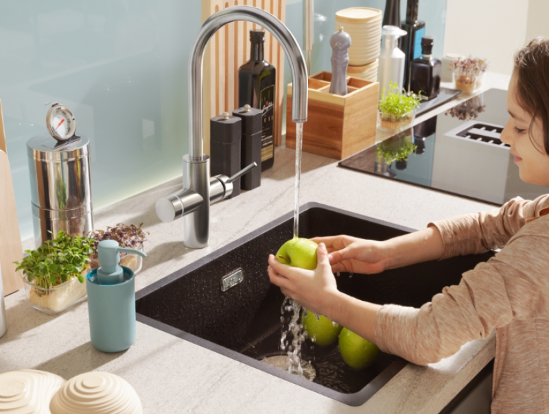 Franke Maris water hub 4L boiler 3-1 met Touch electronische kokend water kraan RVS met waterhub mengset 1208957943