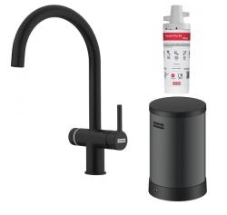 Franke Maris water hub 4L boiler 3-1 met Touch electronische kokend water kraan mat zwart met waterhub mengset 1208957949