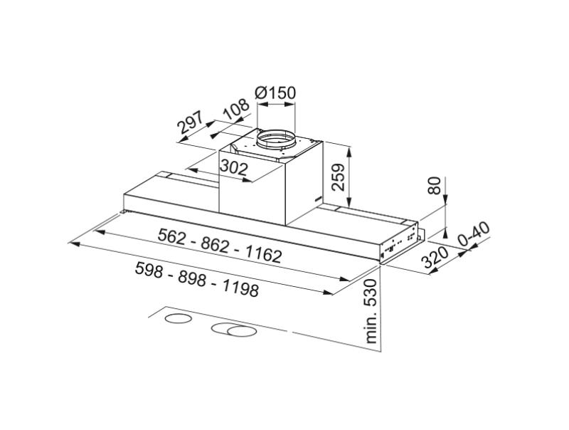 Franke Maris Style Drip Free inbouw RVS afzuigkap 90cm 305.0662.835