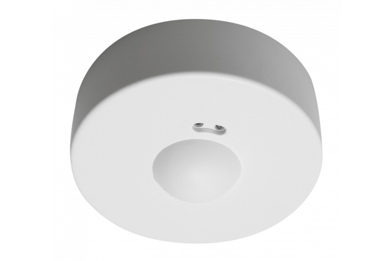 Microwave motion sensor CM-3, max 1200W, AC220-240V, 50/60Hz, angle 360°, range 1-8m ± 1,5- 3,5m, IP20, working with LED, surface mounted, white housing 1208958633