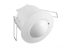 Microwave motion sensor CM-5, max 1200W, AC220-240V, 50/60Hz, angle 360°, range 1-8m ± 1,5- 3,5m, IP20, working with LED, recessed, white housing 1208958636