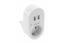 USB electric socket charger 2xUSB, SCHUKO 1208958649