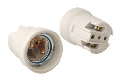 Ceramic lamp holder E27, white 1208958658