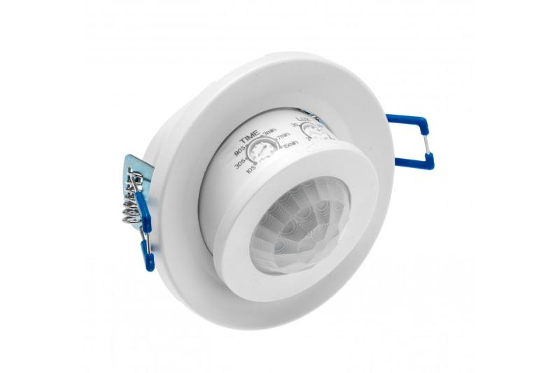 Motion detector CR-15, max. 800W, AC220-240V, 50/60Hz, angle 360°, range 8m ± 2,2-4m, IP20,  working with LED, recessed, white housing 1208959119