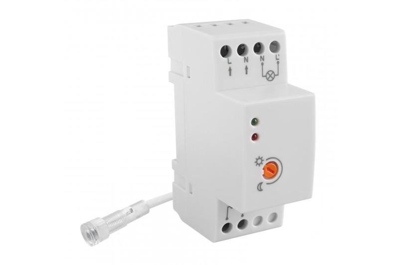 Dusk sensor CZ-1, max 4800W, AC220-240V, 50/60Hz, 20A, IP65, working with LED, rail, white housing 1208959140
