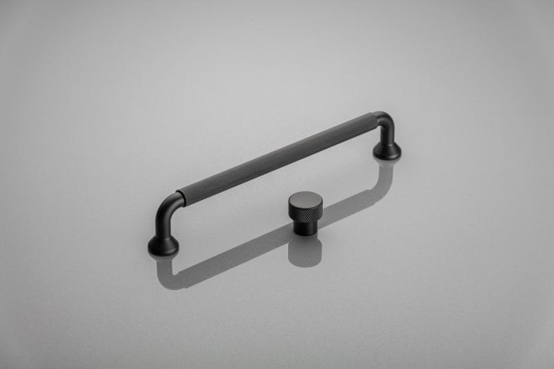Aluminium knob STRUCTURE black matt 1208959148
