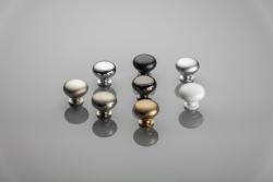 Steel knob BERGAMO chrome 1208959154