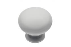 Steel knob BERGAMO white glossy 1208959158