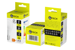 G-TECH LED light source, A60, SMD2835, E27, 6W, 470lm, 52mA, AC220-240V, 200°, 3000K 1208959217