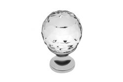 Zamak knob Crystal Palace A 25mm chrome + CRYSTAL 1208959264