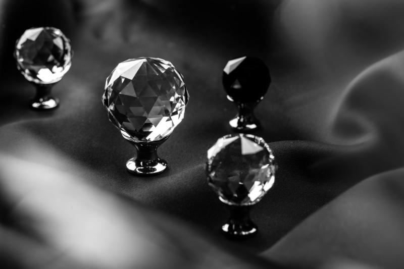 Zamak knob Crystal Palace A 30mm chrome + CRYSTAL 1208959265