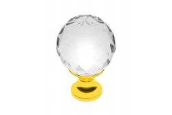 Zamak knob Crystal Palace A 30mm gold + CRYSTAL 1208959266