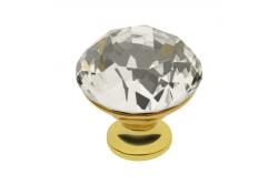 Zamak knob Crystal Palace B 30mm gold + CRYSTAL 1208959273