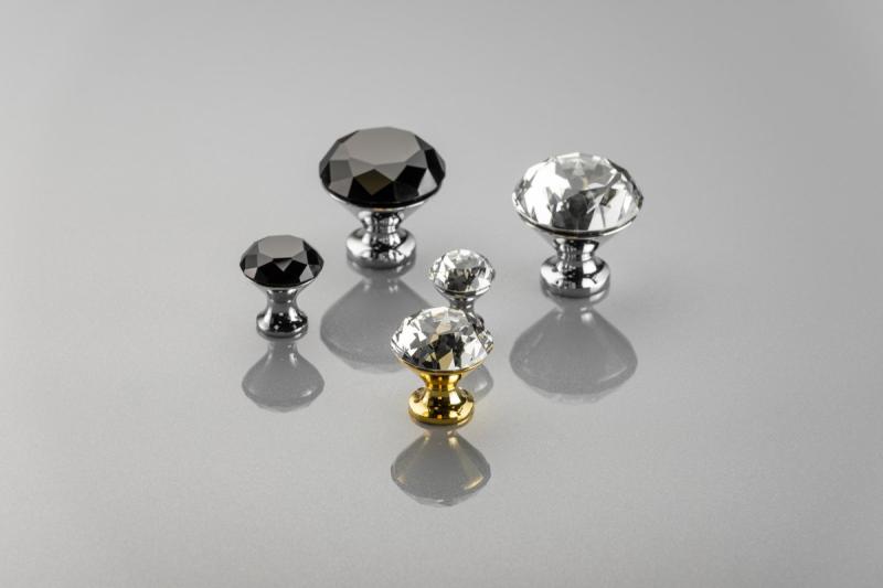 Zamak knob Crystal Palace B 30mm gold + CRYSTAL 1208959273