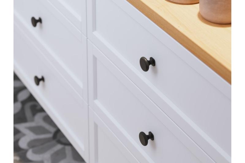 KNOB LORENA black matt 1208959288