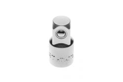 Hoegert Socket adapter 1/4" -3/8" 25 mm vertaalt naar het Nederlands als: Verloopstuk voor dopsleutel 1/4" - 3/8" 25 mm. 1208959451