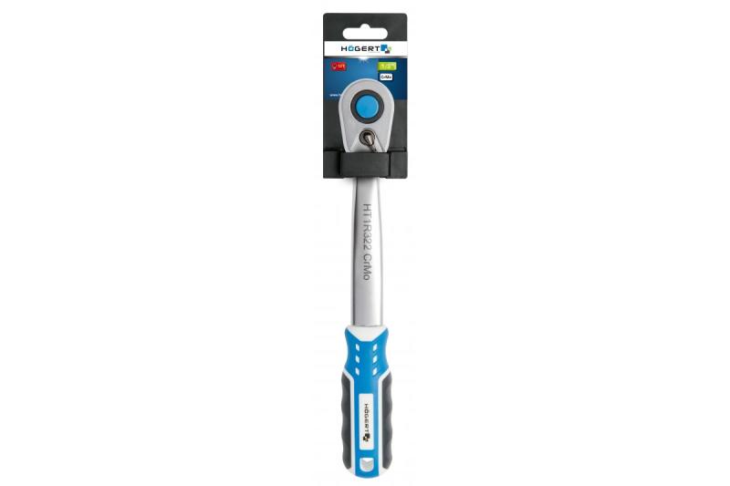 Hoegert Ratelhandvat 1/2" 72T CrV staal met snelsluiting 1208959715
