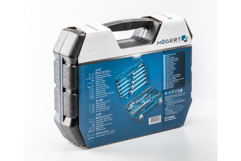 Hoegert Gereedschapsset 85 stuks tweekleurige koffer 1208959732
