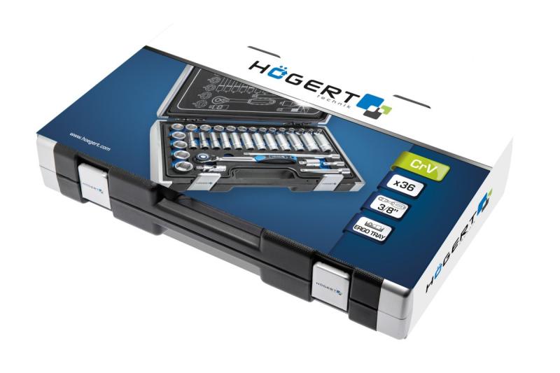 Hoegert Gereedschapsset 36 stuks. 3/8" 1208959745