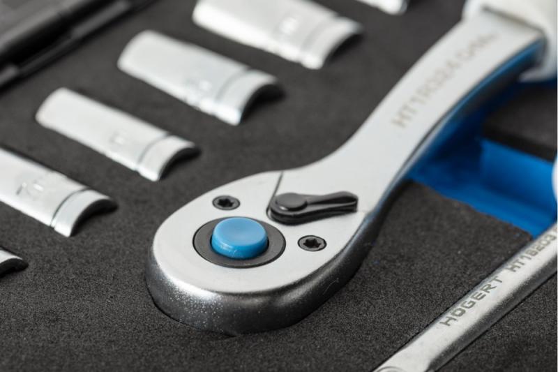 Hoegert Gereedschapsset 53 stuks CrV stalen ratelhandvat 72 T 1208959750