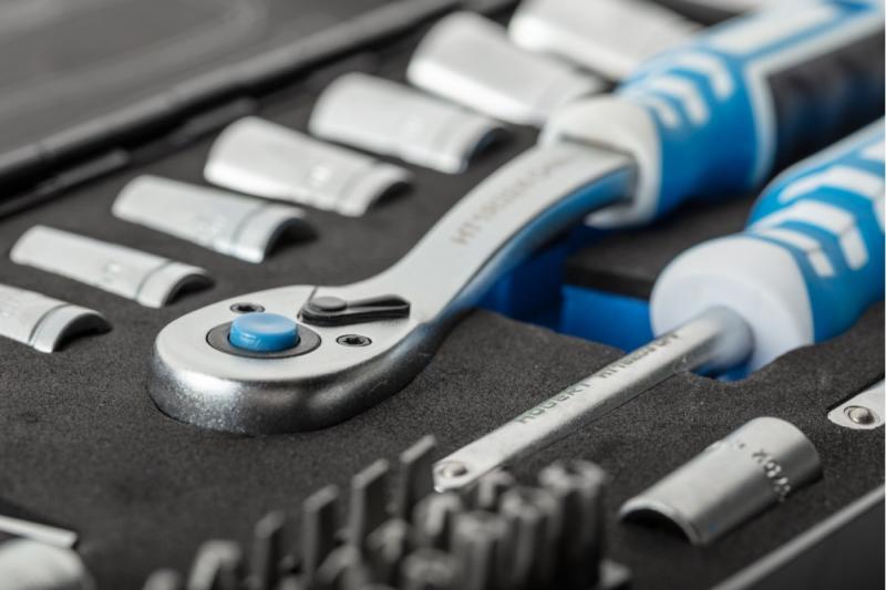 Hoegert Gereedschapsset 53 stuks CrV stalen ratelhandvat 72 T 1208959750