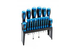 Hoegert 18-delige schroevendraaierset van S2-staal 1208959789