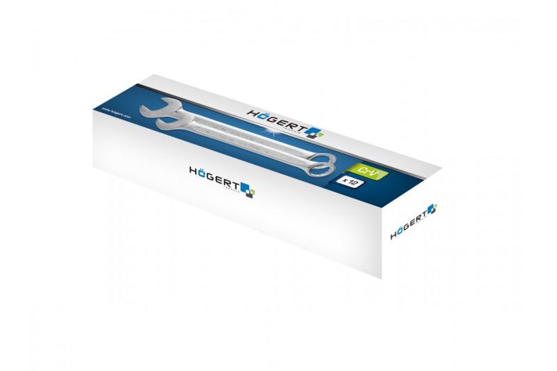 Hoegert Combinatiesleutelset 12 stuks 6-22 mm CrV DIN 3113 1208960076