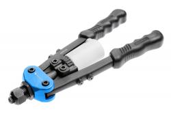 Hoegert Tweehandige popnageltang 250 mm vijf verwisselbare neusstukken maximaal 4,8 mm. 1208960153