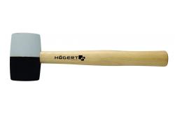 Hoegert Rubberen hamer met houten handvat, 450 g. 1208960231