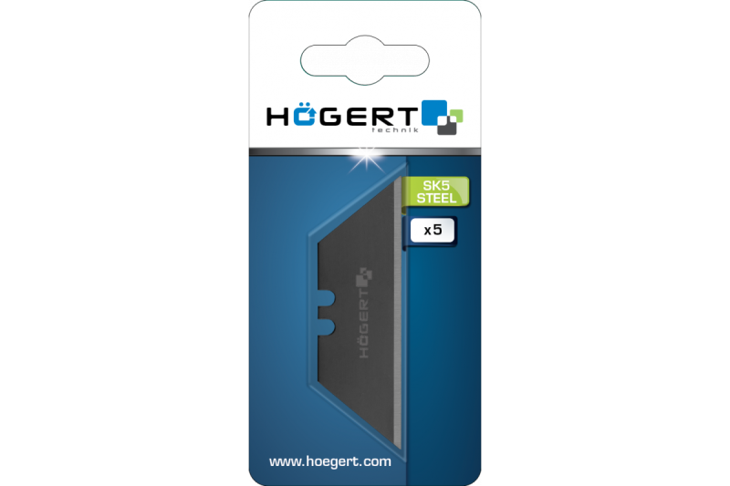 Hoegert Hulpmesjes zwart 19 mm SK4 10 stuks blisterverpakking 1208960430