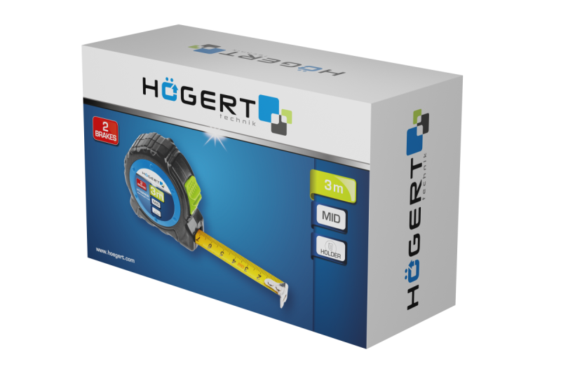 Hoegert Meetlint 8m 25mm staal 1208960483