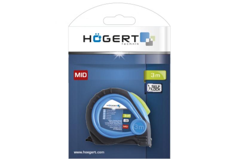 Hoegert Rolmaat 3 m x 16 mm MID-gecertificeerde teflon-gecoate band. 1208960484