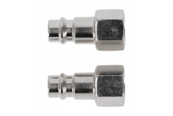 Hoegert Koppelingsadapter terminal vrouwelijk 1/4" 2 stuks 1208960635