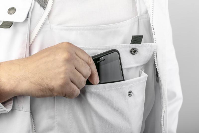 SALM Protective bib trousers white M 1208961135