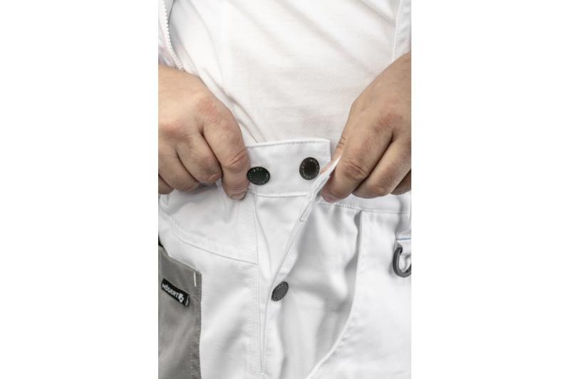 SALM Safety bib trousers white S 1208961136