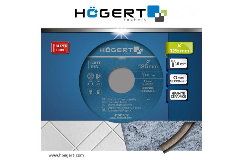 Hoegert Doorlopende diamantschijf 125 mm 1208961830