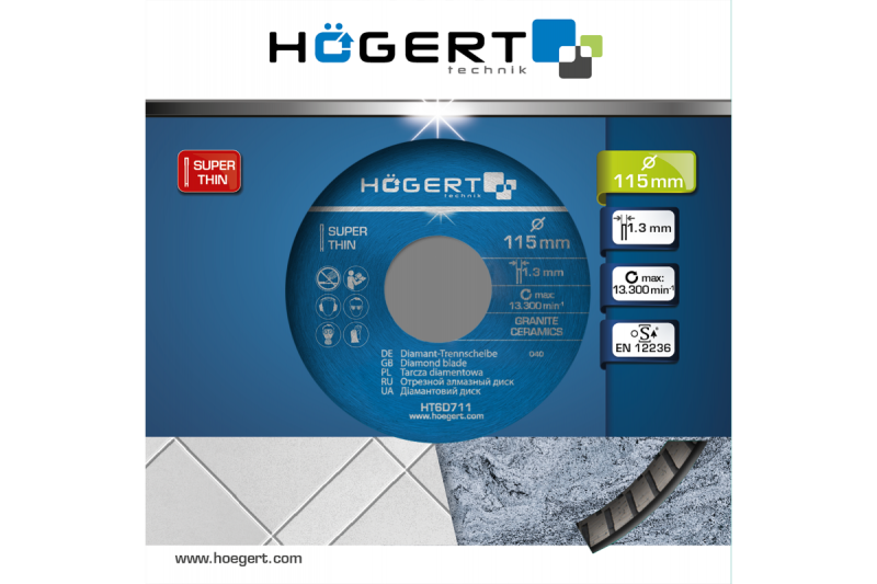 Hoegert Diamantschijf 115 mm super dun 1208961833
