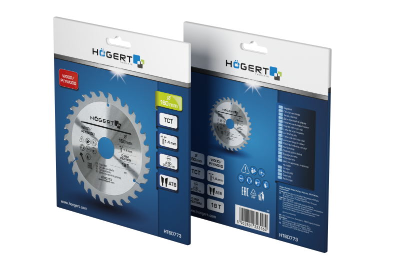 Hoegert TCT zaagblad 160x18Tx30 1208961850