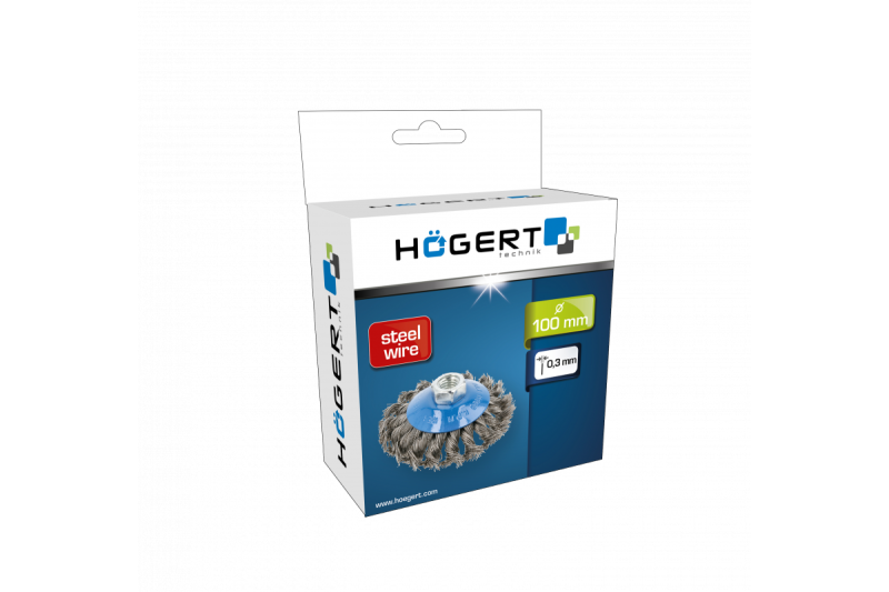 Hoegert Schijfborstel 100 mm M14 staaldraad 0.3 mm 1208961969
