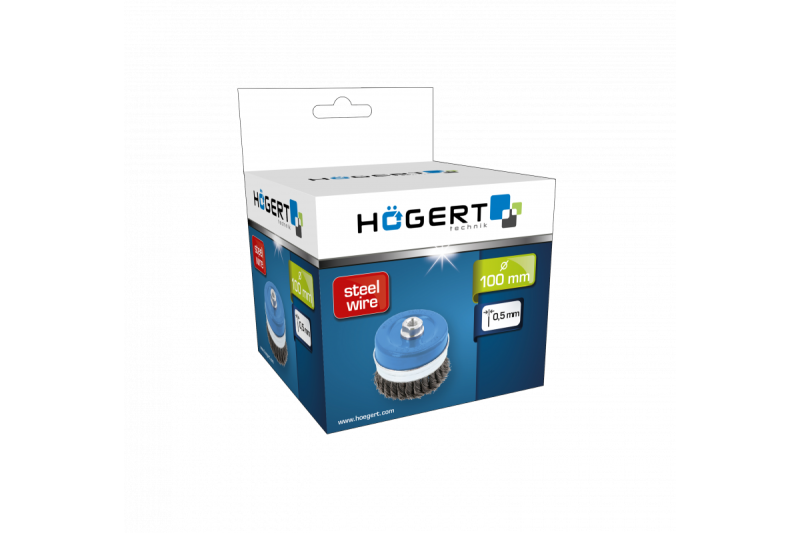 Hoegert Schijfborstel 100 mm M14 staaldraad 0,5 mm 1208961972