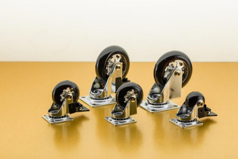 Furniture wheel, Brazylia, black, 75mm (without brake) 1208962389