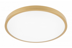 Ceiling lamp ATOL LED, Ø400mm, 4000K, 32W, 2560lm, AC220-240V, 50/60 Hz, PF>0,9, IP54, gold, 3y 1208962645