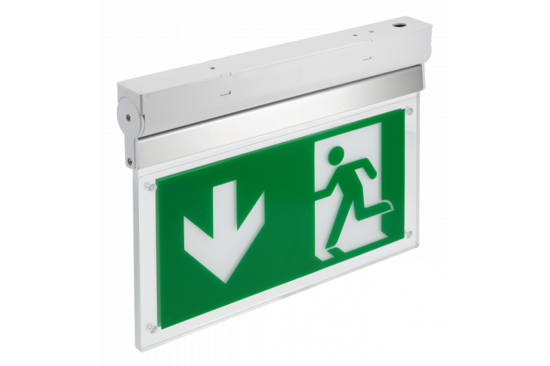 Emergency lighting fixture CORSO-3 LED,3W,300lm,AC220-240V,50-60Hz,IP20,3h,6400K,double task, TEST button 1208962714