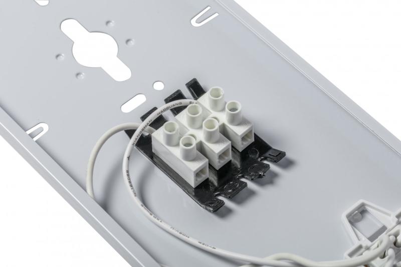 Waterproof fixture HELIOS-LED 218 BIS, T8 LED, G13, AC220-240V, 50/60Hz, IP65, ABS/PS, with wiring for one side power supply LED tubes, gray housing 1208962836