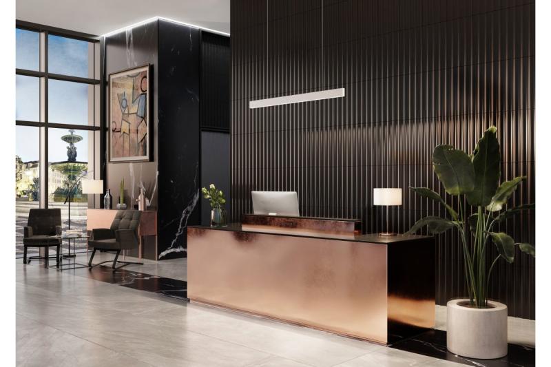 Decor LED opgehangen armatuur LIVIA 40W 3600lm AC220-240V 50-60Hz 100° RA>80 IP20 AL/PC 4000K 120cm wit. 1208962914