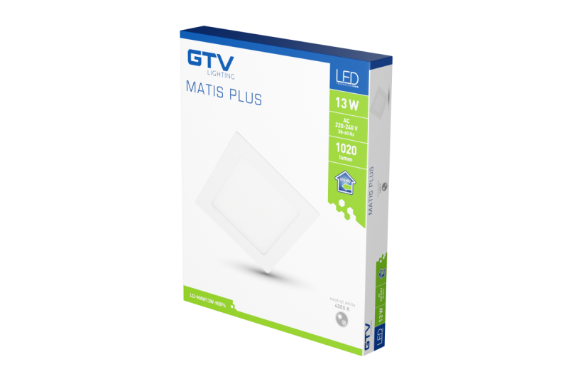 MATIS PLUS LED downlight, IP44, 13W, 1020lm, AC220-240V, 50/60Hz, 120°, 4000K, recessed, white 1208962978